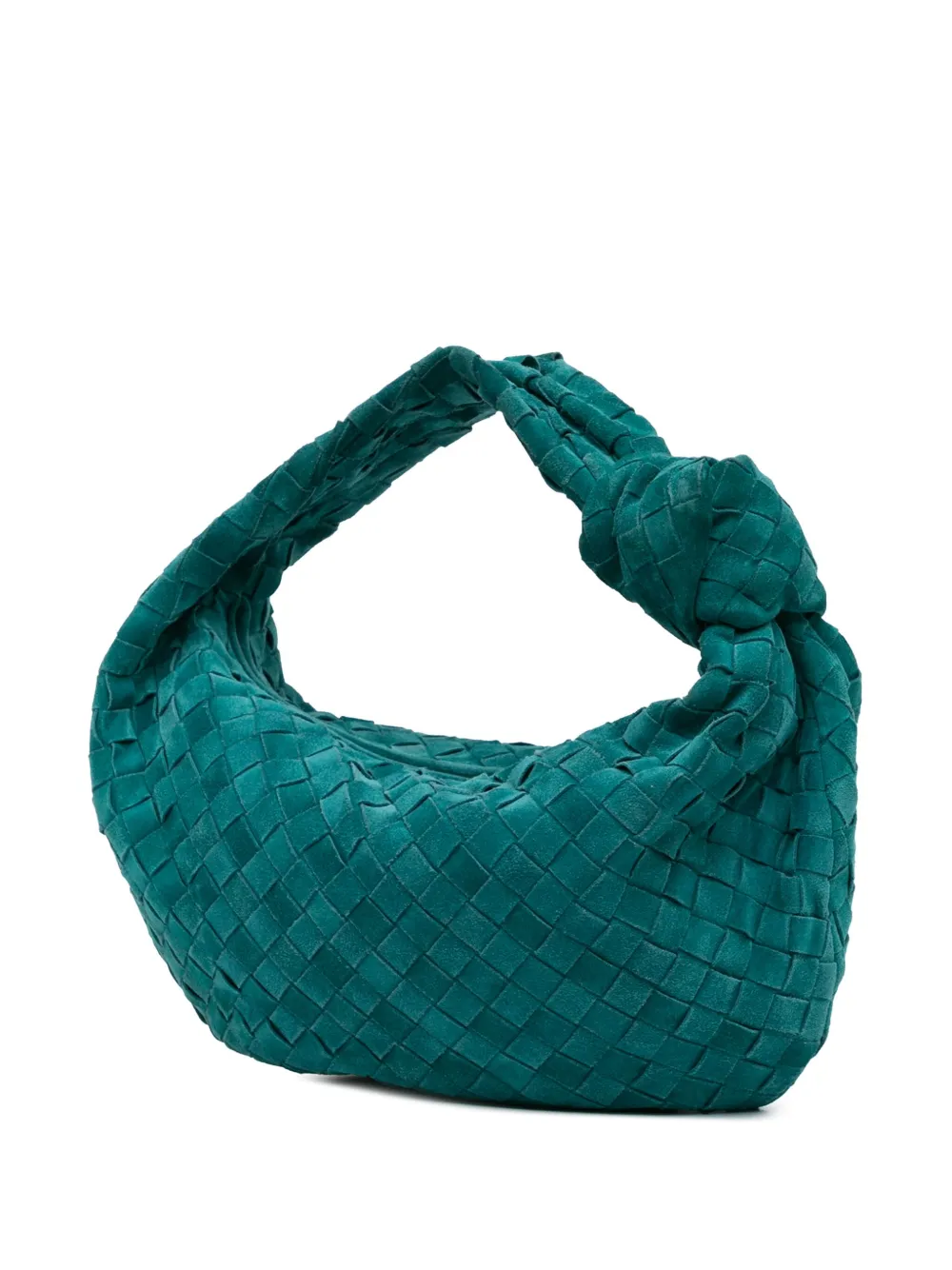 Bottega Veneta Pre-Owned 2012-2024 Teen Intrecciato Jodie suède tas - Blauw