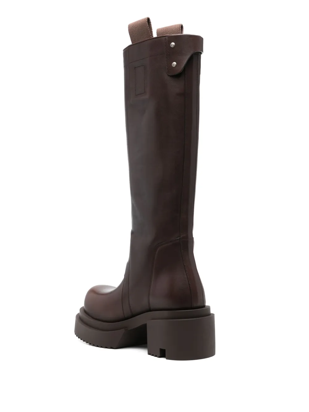 Rick Owens 70mm Bogun boots Brown