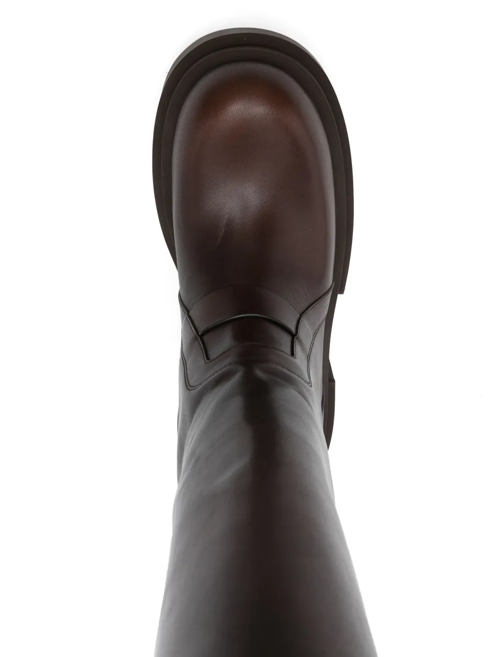 Rick Owens 70mm Bogun boots Brown