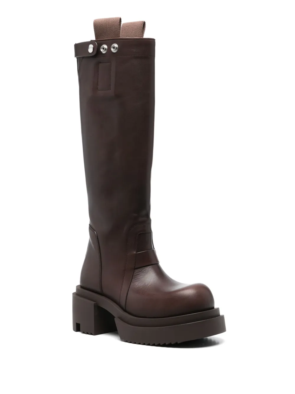 Rick Owens 70mm Bogun boots Brown