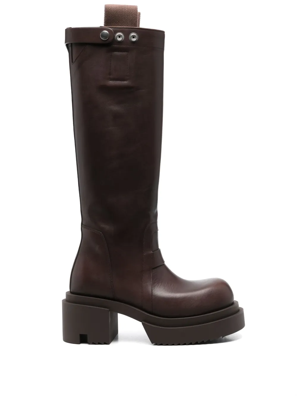 Rick Owens 70mm Bogun boots Brown