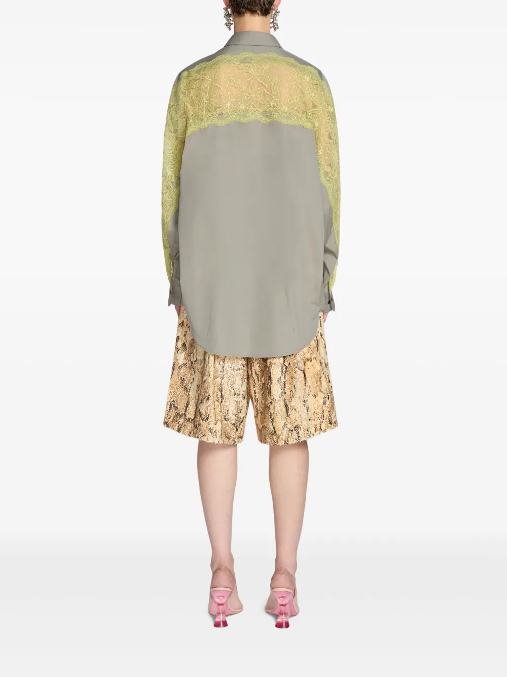 DRIES VAN NOTEN Katoenen blouse Grijs