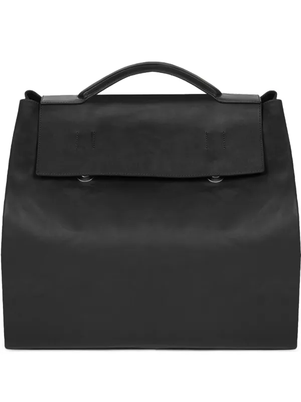 DRIES VAN NOTEN Leather Backpack | Black | FARFETCH