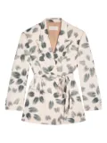 DRIES VAN NOTEN leaf-print blazer - Neutrals