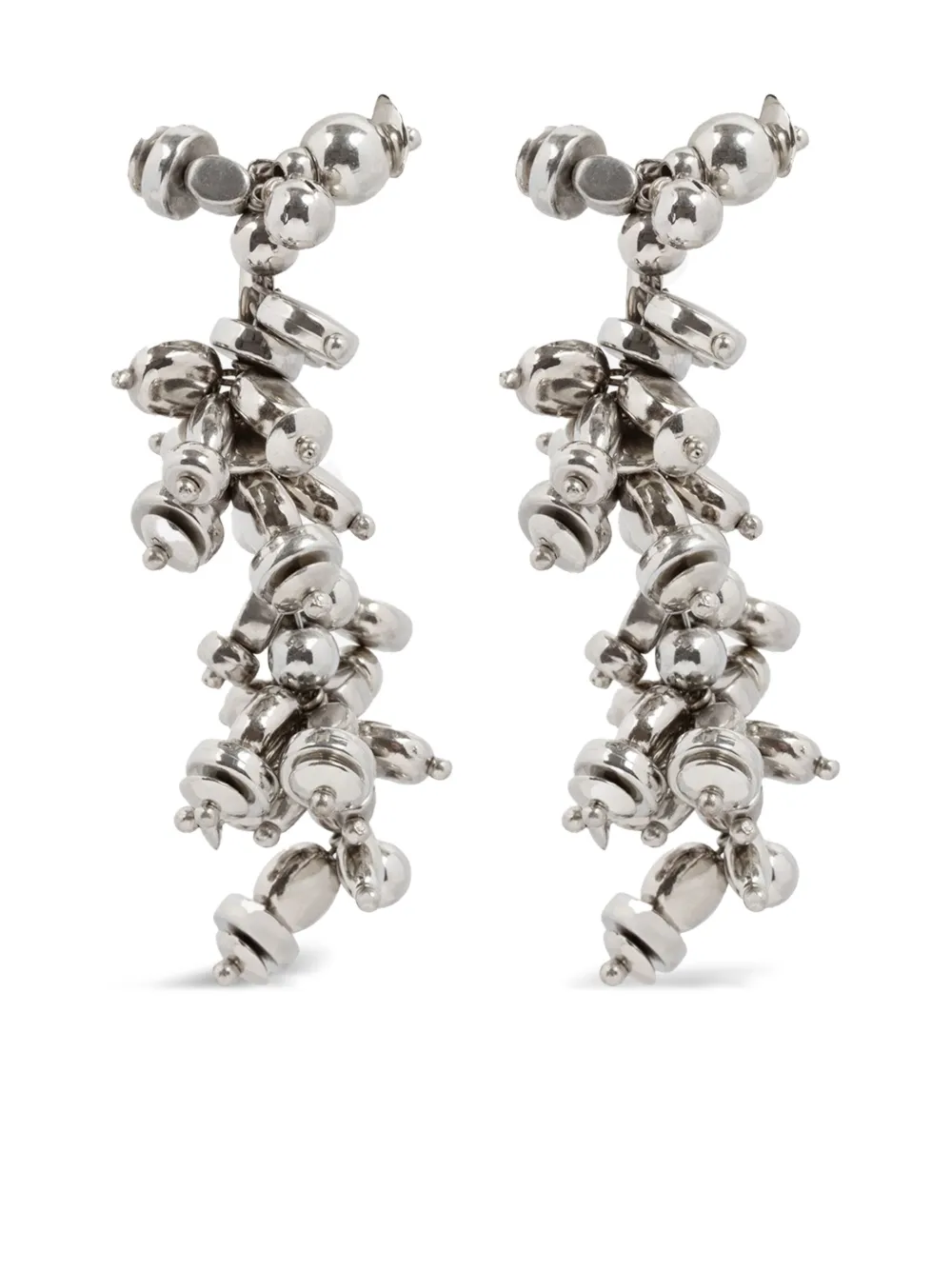 DRIES VAN NOTEN aretes con mostacillas | plateado | Image 1