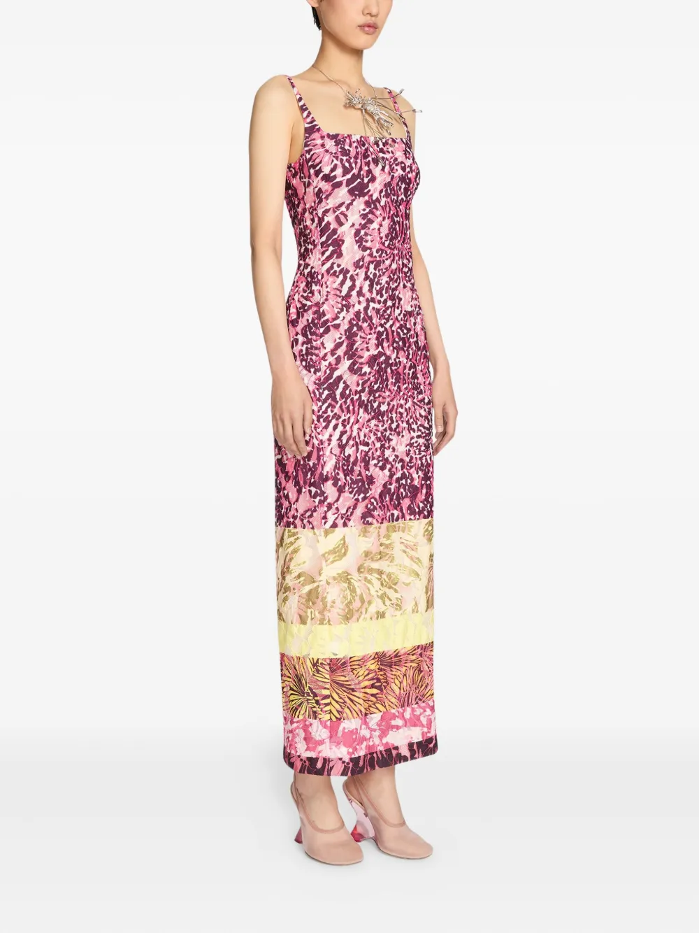 DRIES VAN NOTEN FLORAL-PRINT MAXI DRESS