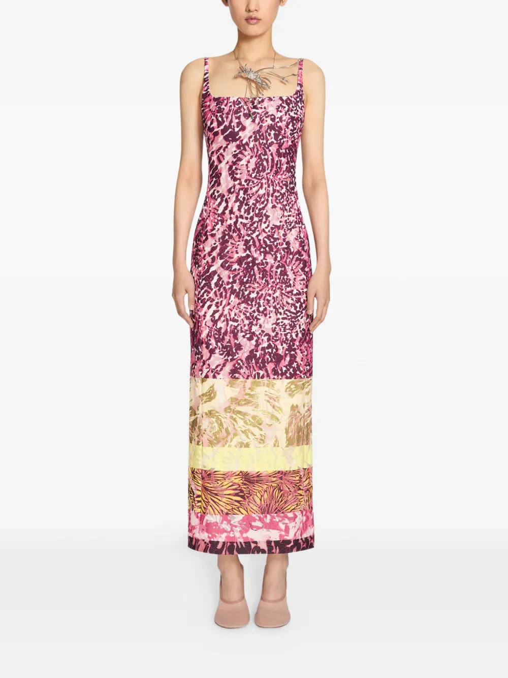 DRIES VAN NOTEN FLORAL-PRINT MAXI DRESS
