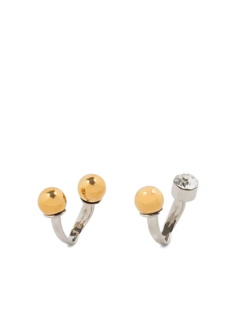 DRIES VAN NOTEN set de anillos con detalles de strass (set de 2 piezas)