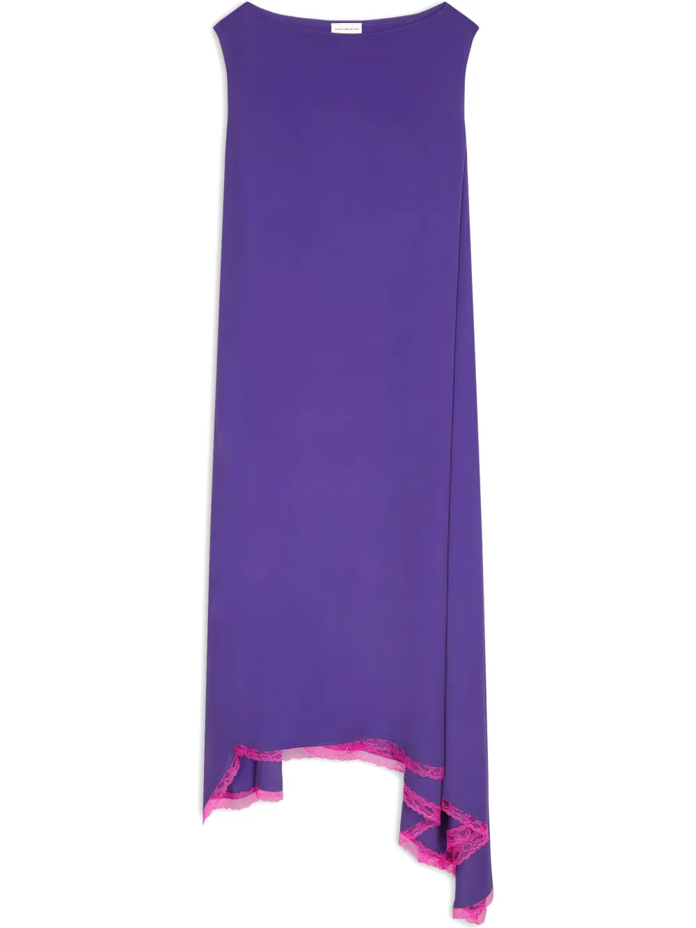 DRIES VAN NOTEN Asymmetrische jurk Paars