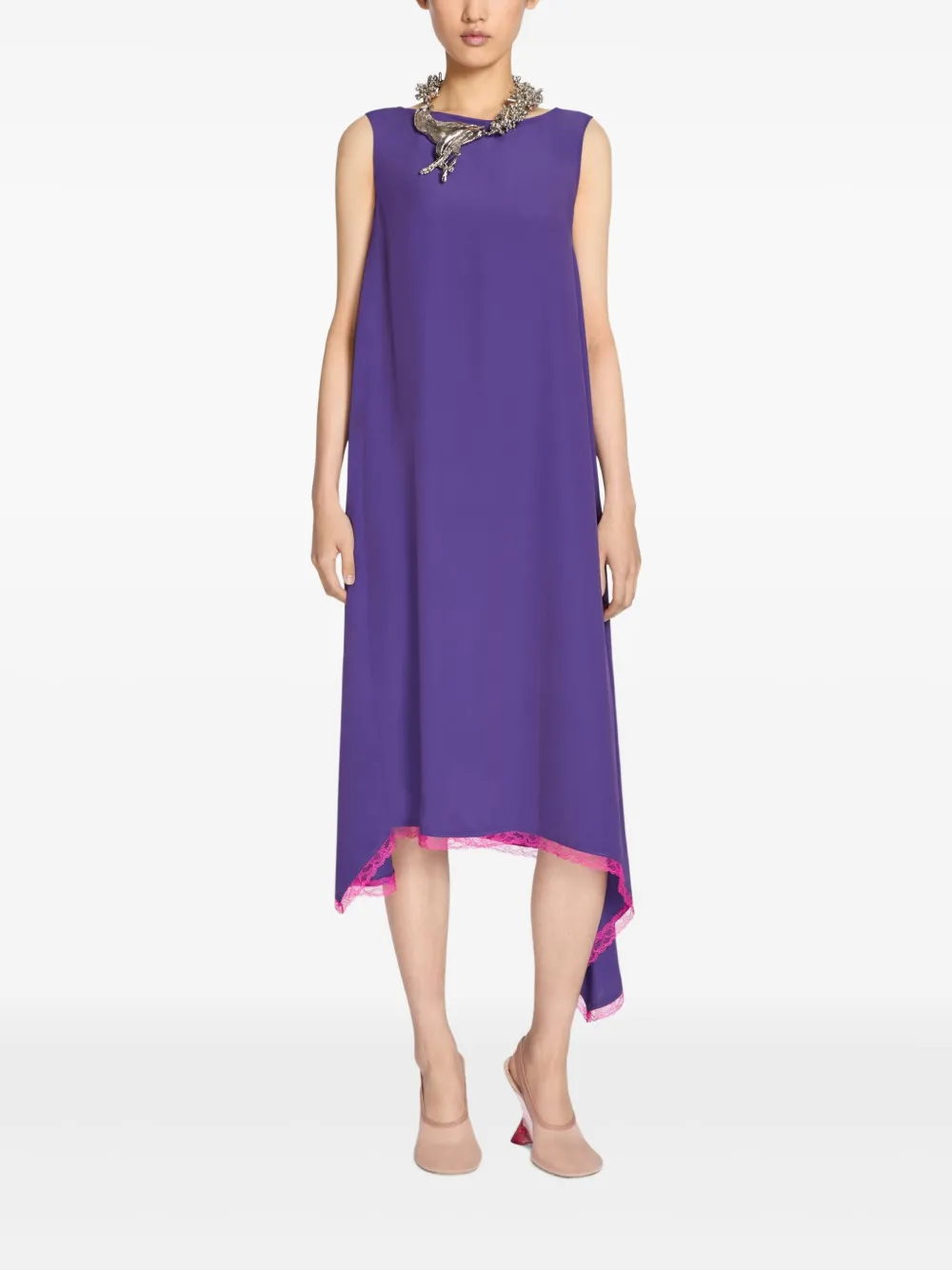 DRIES VAN NOTEN Asymmetrische jurk - Paars