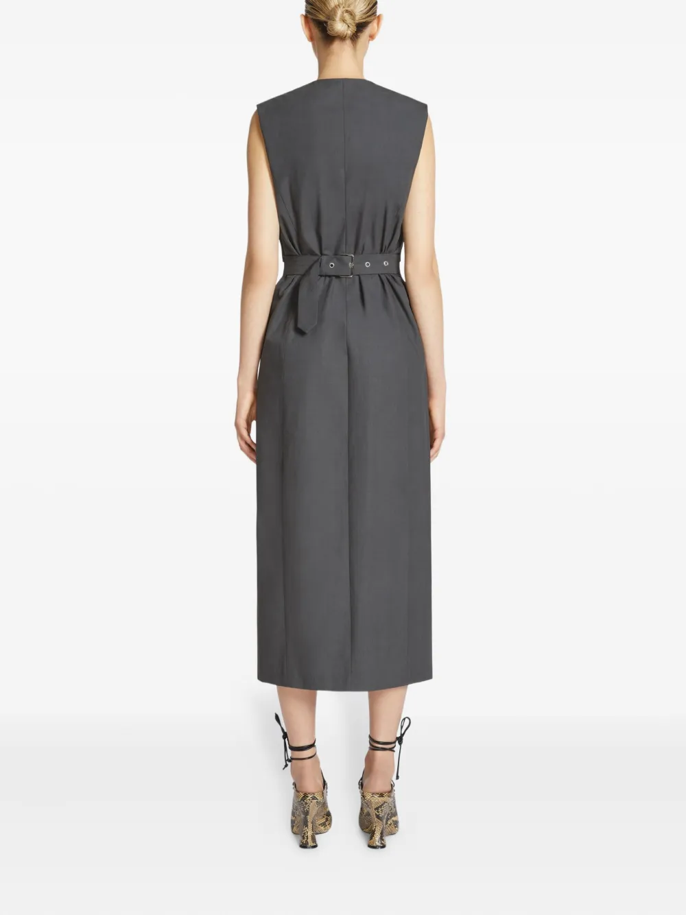 DRIES VAN NOTEN Katoenen jurk Grijs