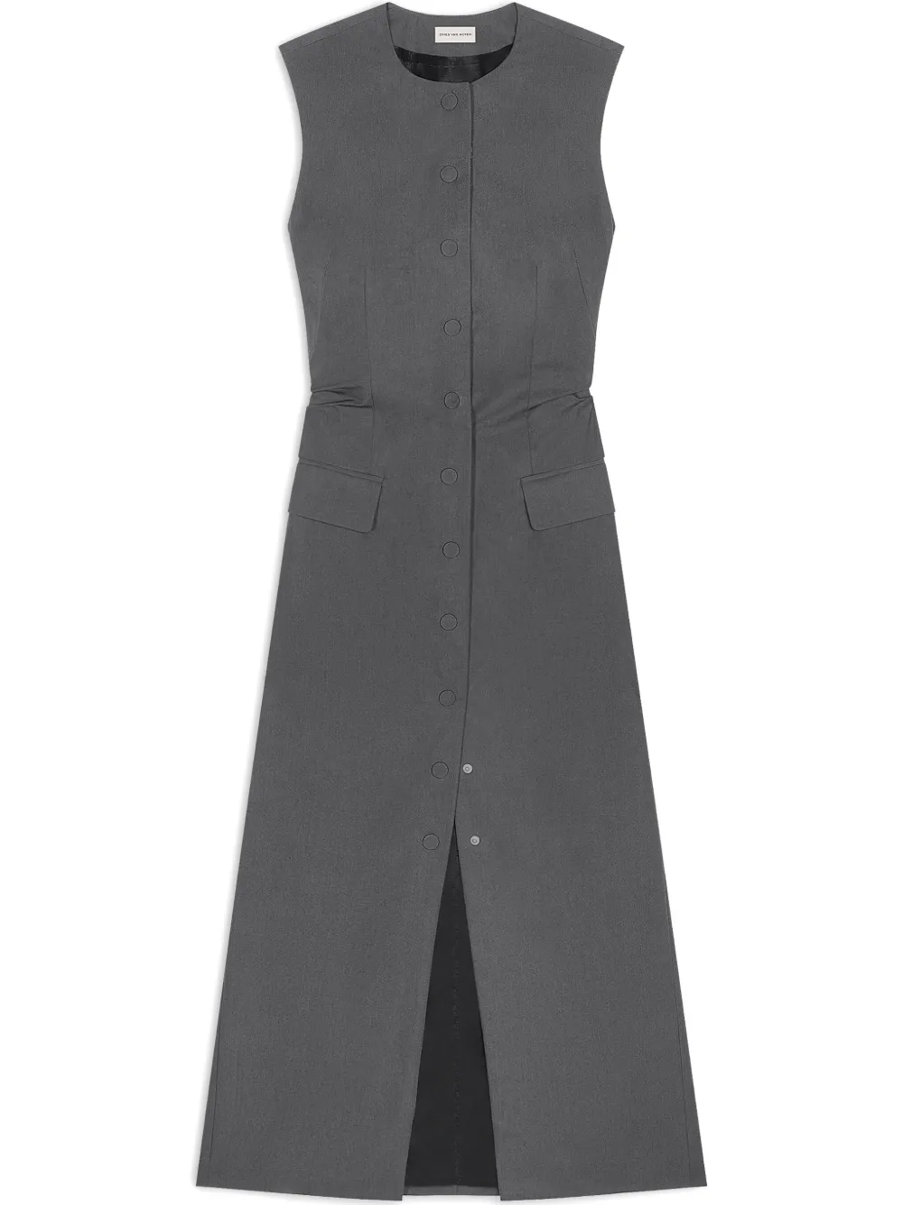 DRIES VAN NOTEN Katoenen jurk Grijs