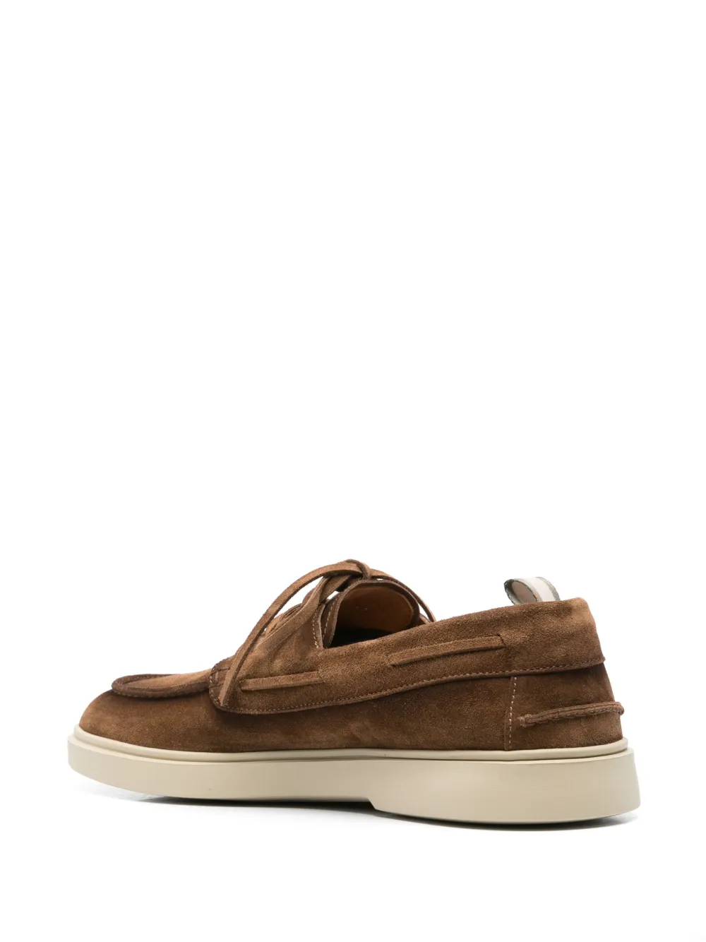Officine Creative suede boat shoes Brown