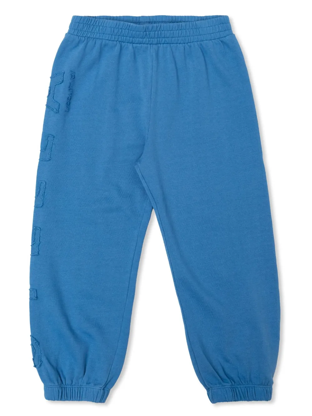 Stella McCartney Kids Joggingbroek met logopatroon Blauw