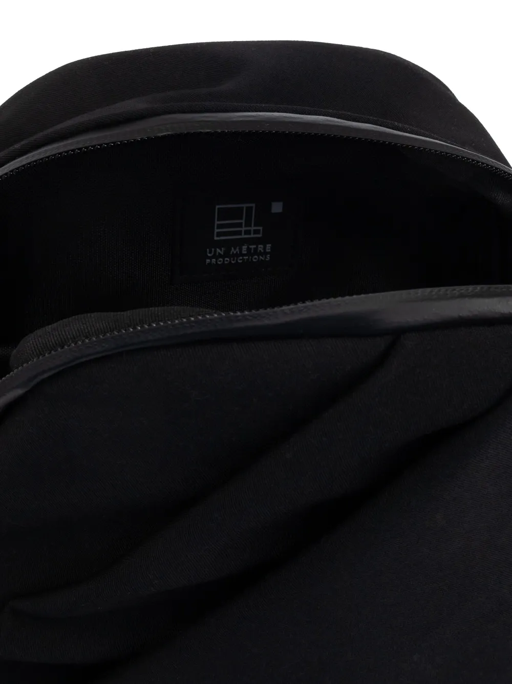 Yohji Yamamoto Rugzak met gedrapeerde detail Zwart