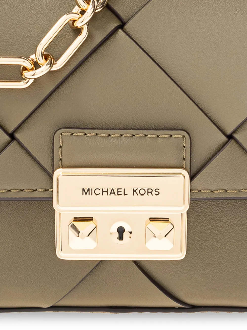 Michael Kors Schoudertas met schakelketting Groen