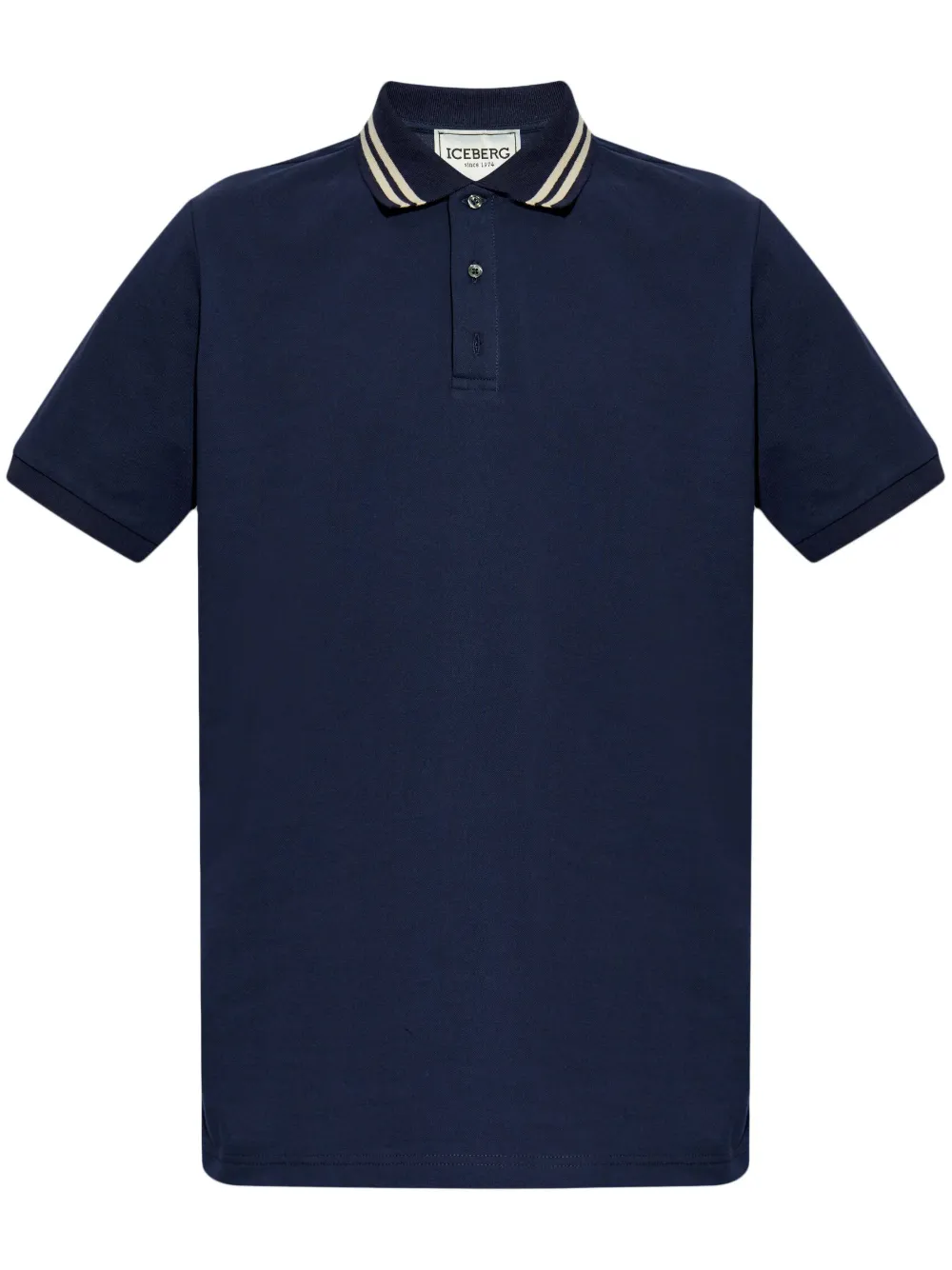 logo-patch polo shirt