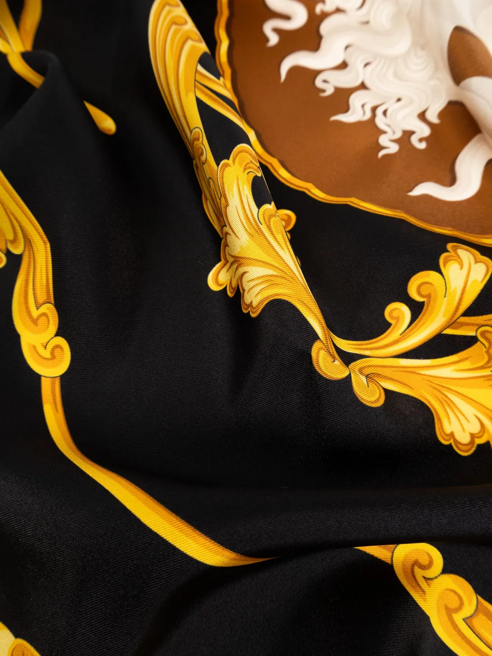 Versace silk scarf - Zwart