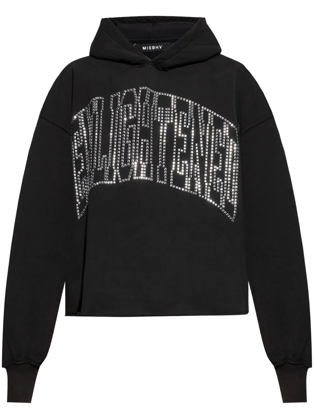 MISBHV Enlighted cropped hoodie Zwart