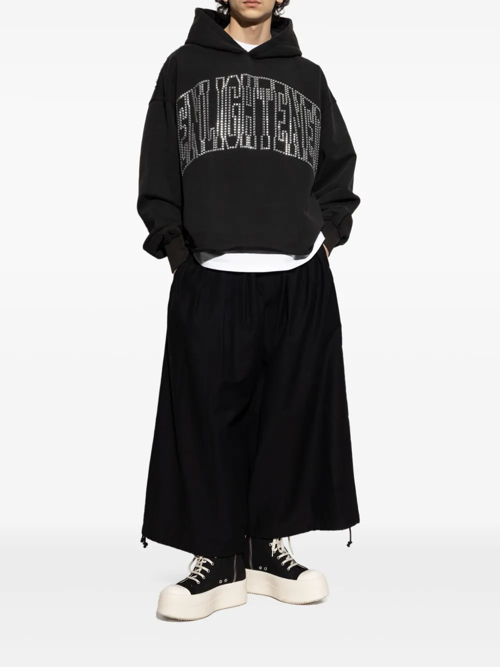 MISBHV Enlighted cropped hoodie - Zwart