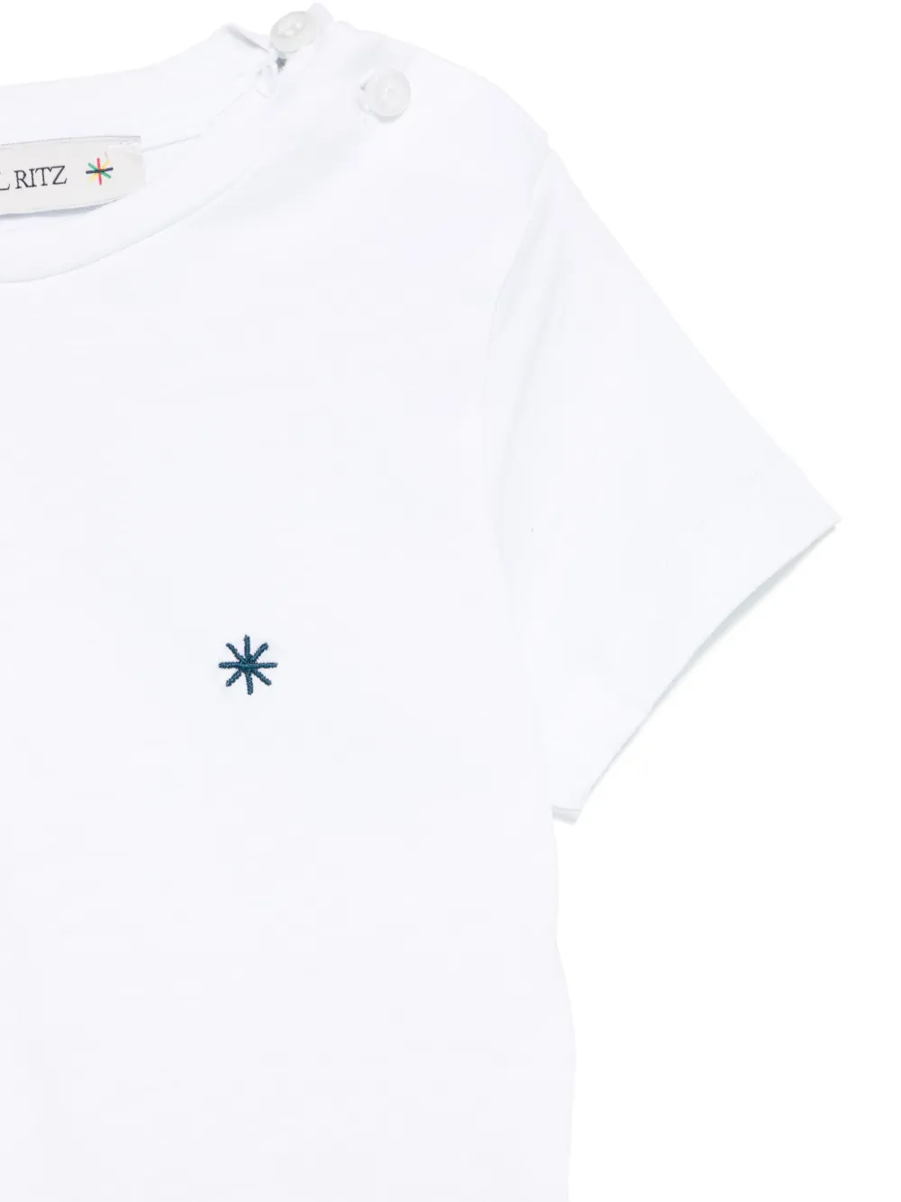 Manuel Ritz T-shirt met geborduurd logo Wit