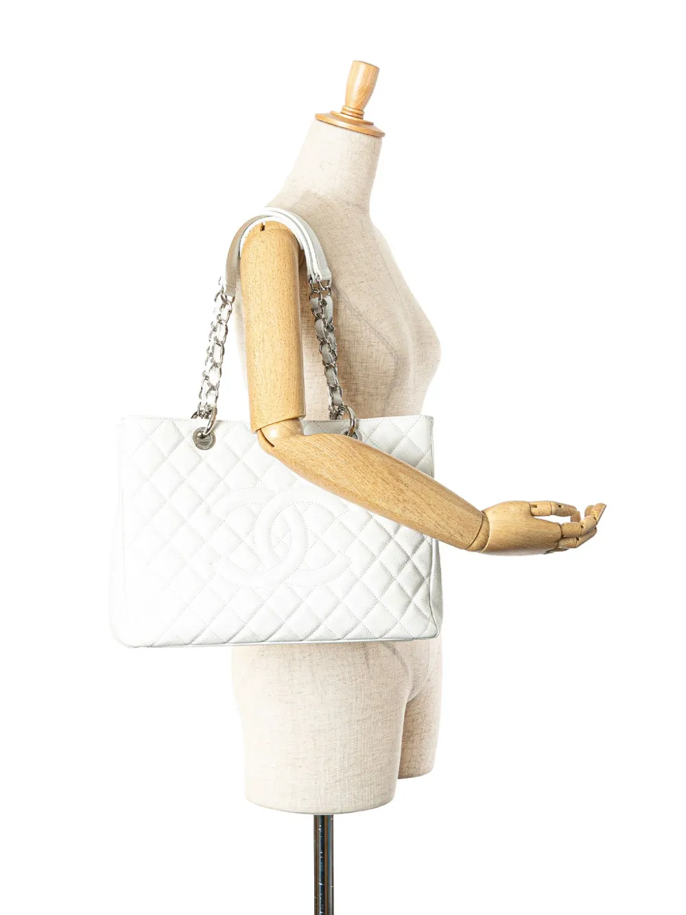 CHANEL Pre-Owned 2010-2011 Caviar Grand Shopping tote bag | Image 7