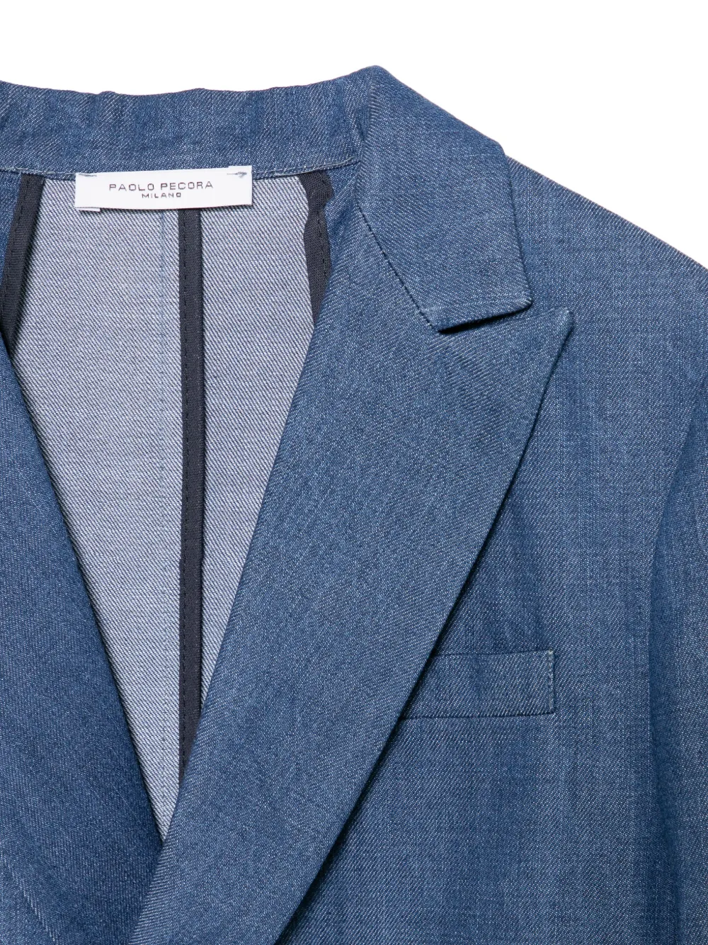 Paolo Pecora Kids Blazer met dubbele rij knopen Blauw