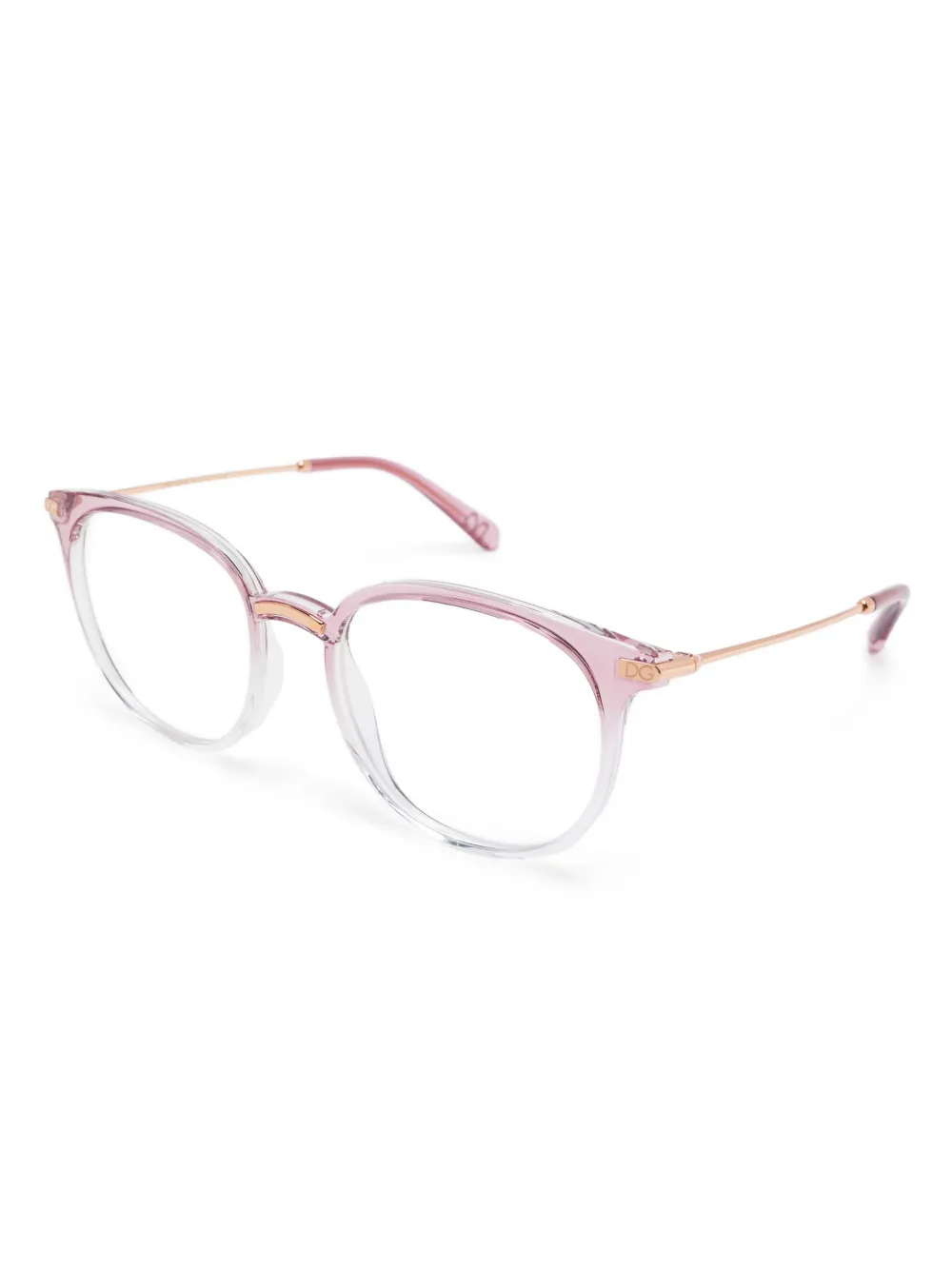 Dolce & Gabbana Eyewear Bril met rond montuur Roze
