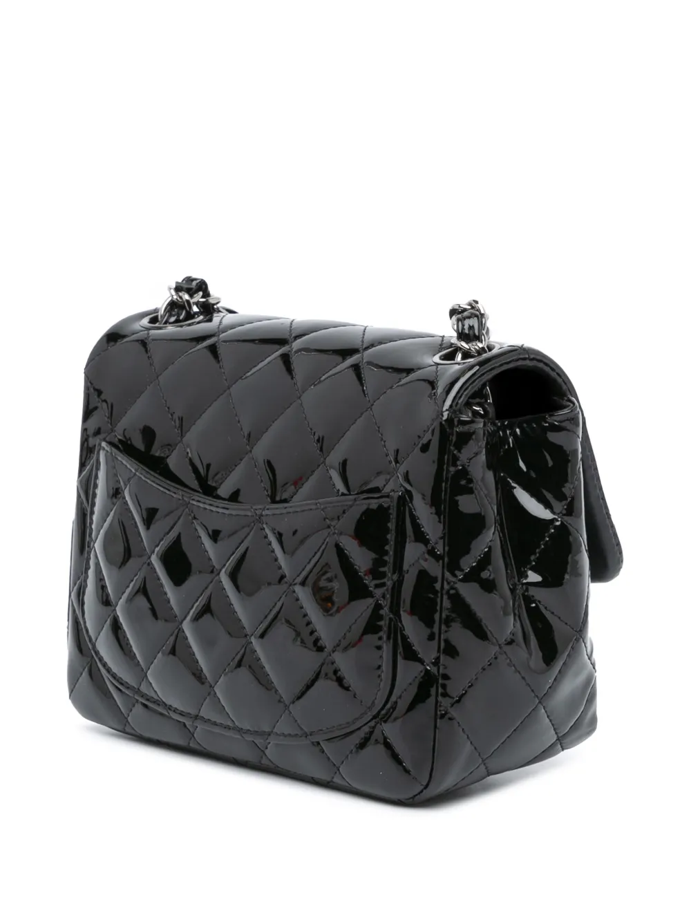 CHANEL Pre-Owned 2016-2017 Mini Square Classic Patent Single Flap crossbody bag | Pre-Owned | Image 2