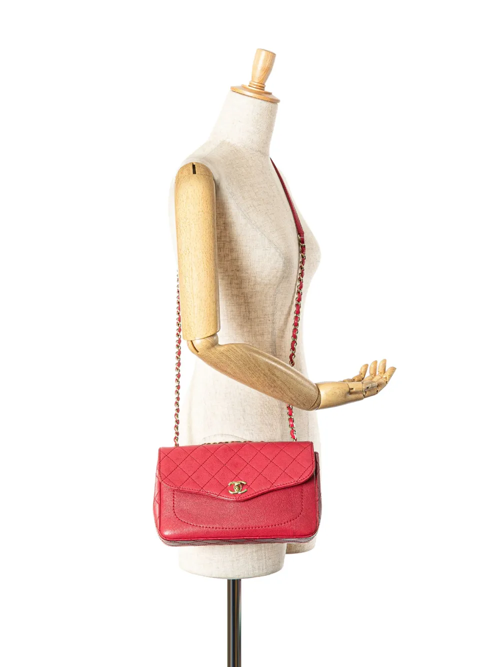 2019 Medium Quilted Goatskin Coco Curve Flap Crossbody Bag