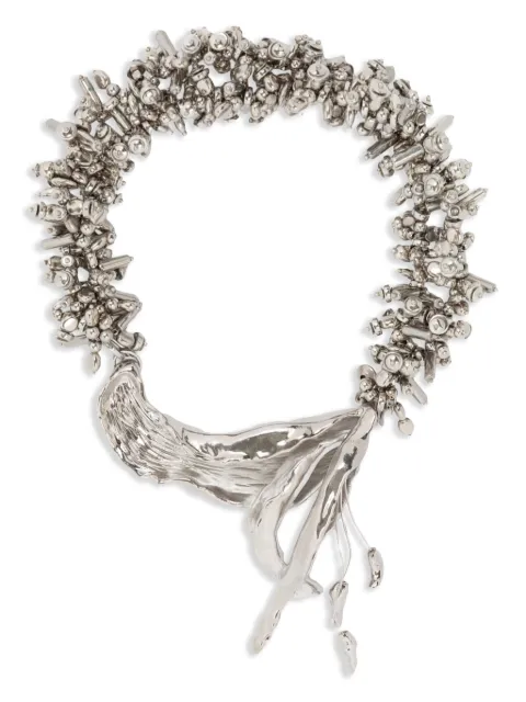 DRIES VAN NOTEN floral-motif necklace