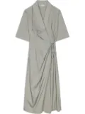 DRIES VAN NOTEN draped wrap dress - Grey