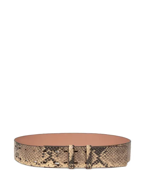 DRIES VAN NOTEN cinturón con efecto de piel de serpiente