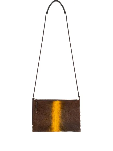 DRIES VAN NOTEN bolsa de hombro de gamuza