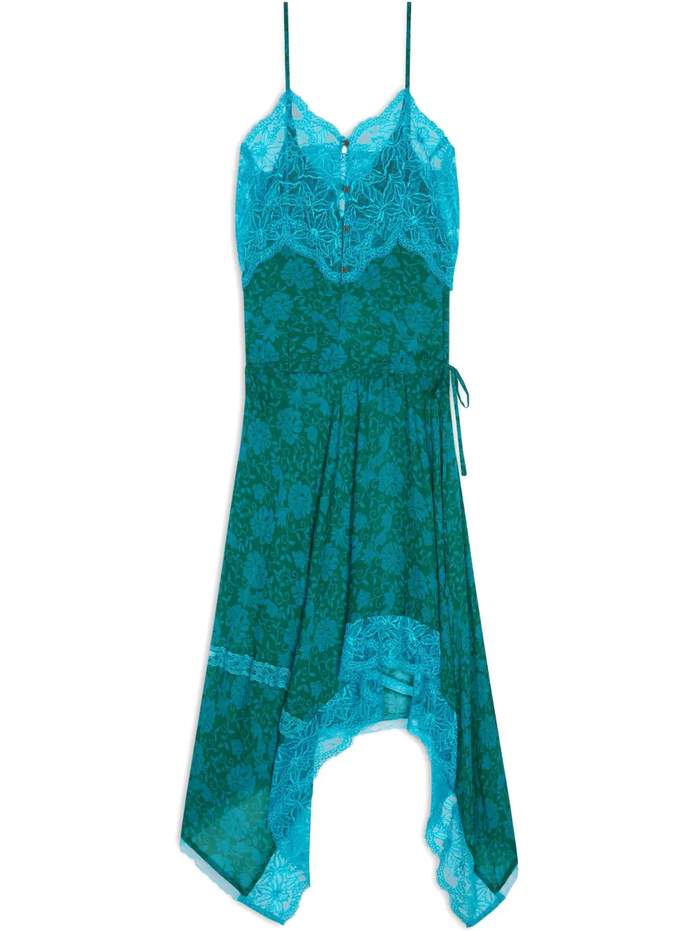 DRIES VAN NOTEN Asymmetrische jurk Blauw