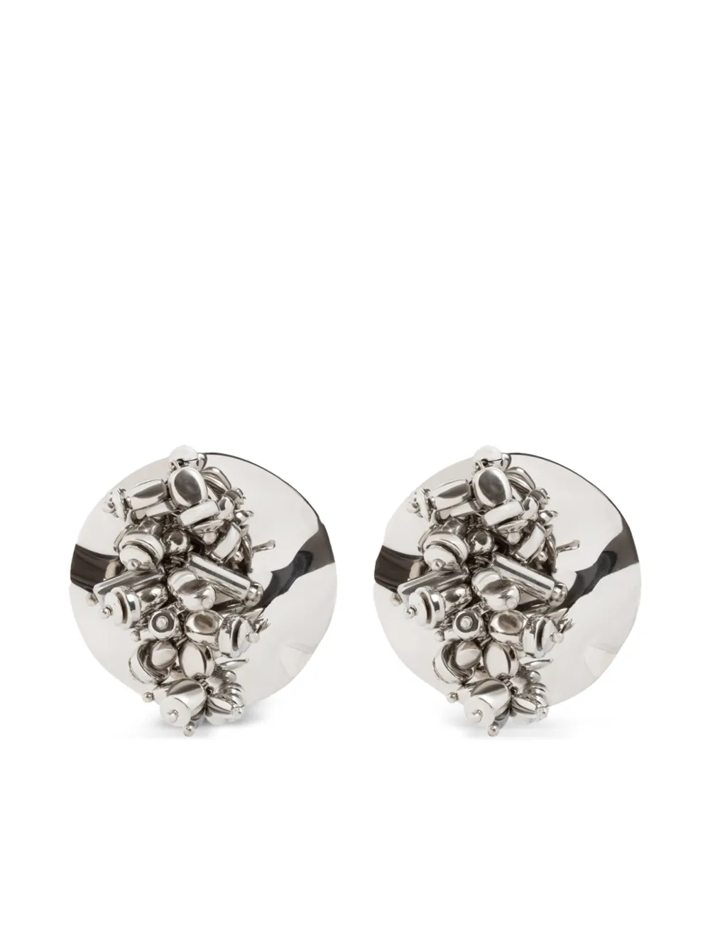 DRIES VAN NOTEN aretes con mostacillas | plateado | Image 1