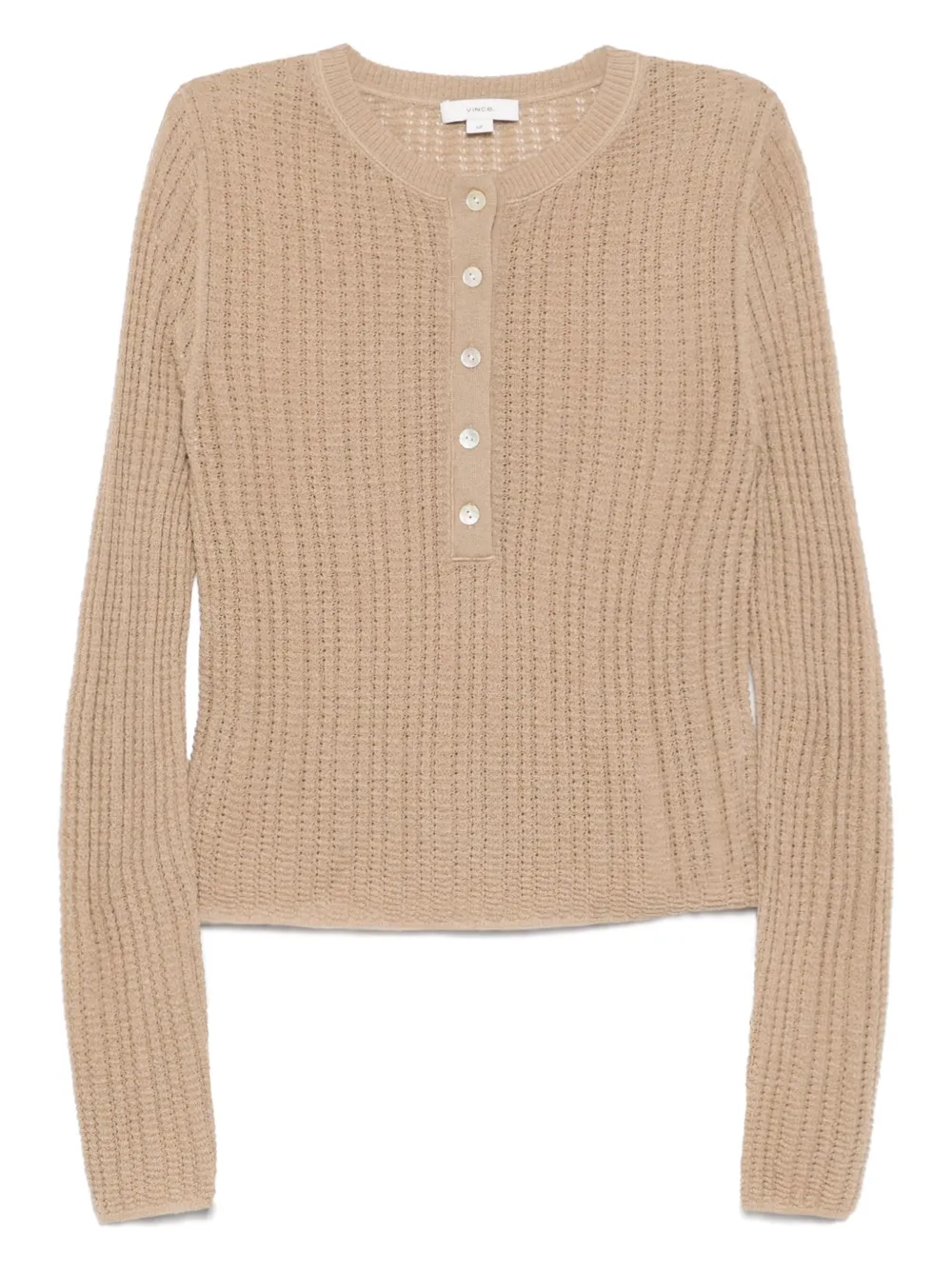 Vince Polotop met wafelpatroon Bruin