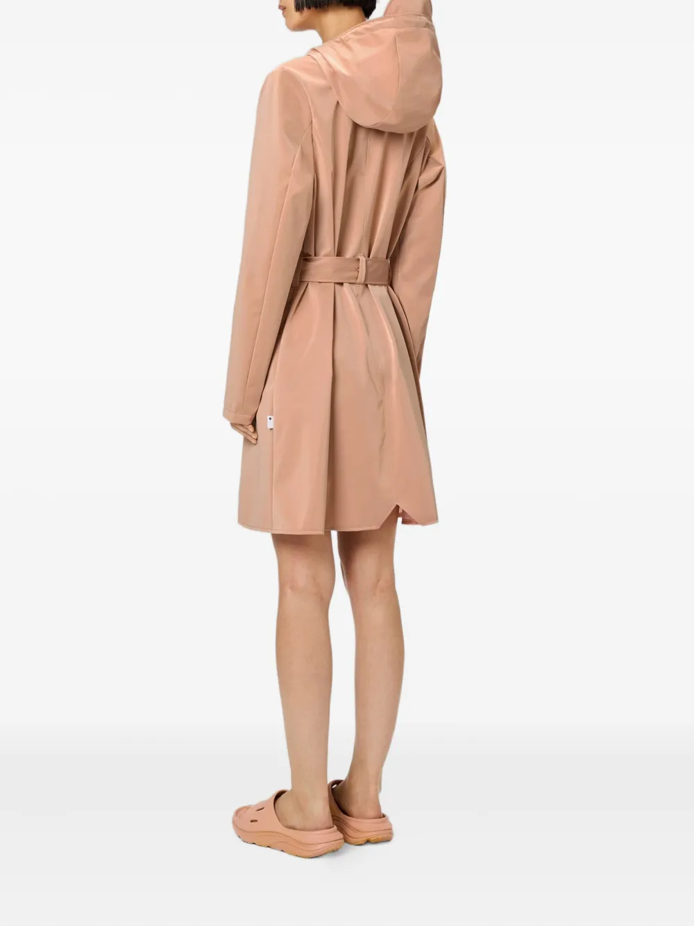 Rains Trenchcoat met capuchon Roze