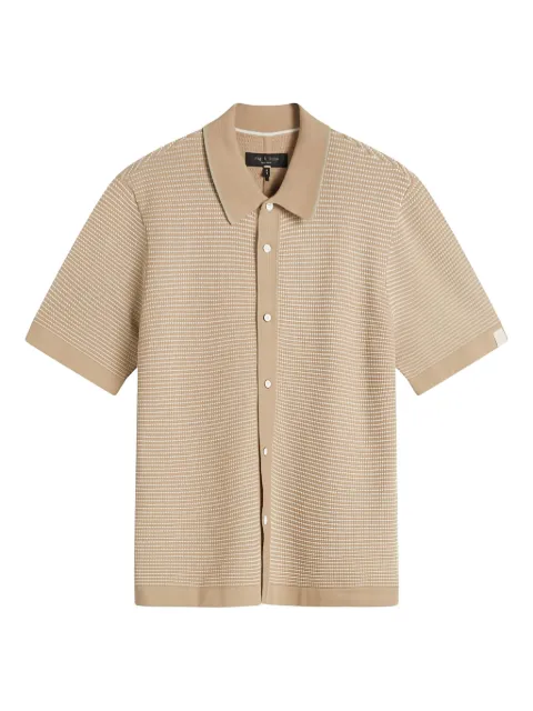 rag & bone camisa de manga corta con botones
