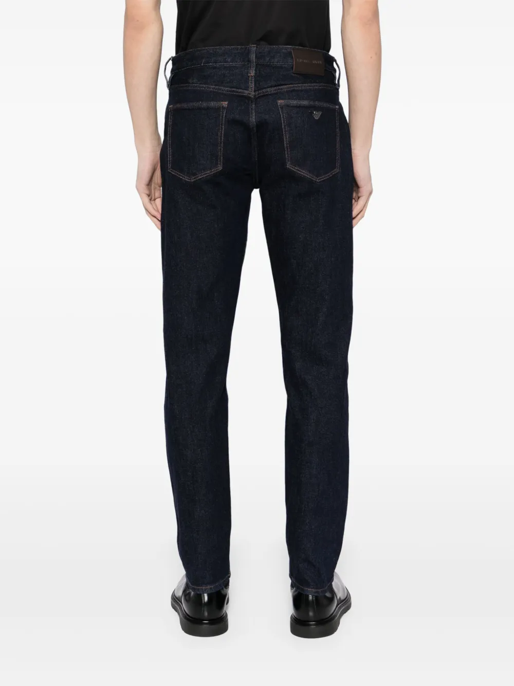 Emporio Armani Arm denim jeans Blauw