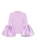 Marques'Almeida turtle-neck puff-sleeved top - Purple
