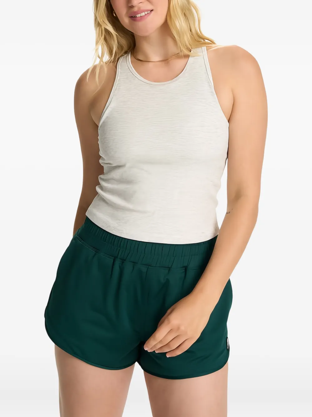 VUORI ribbed racerback tank - Grigio