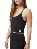 VUORI cross-back cropped tank - Black