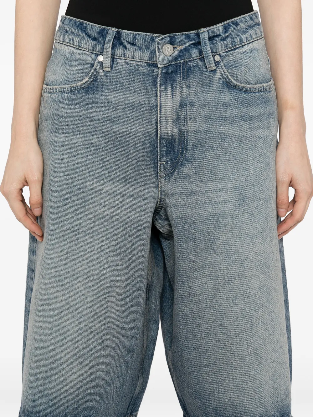 Represent SH denim bermuda shorts Blauw