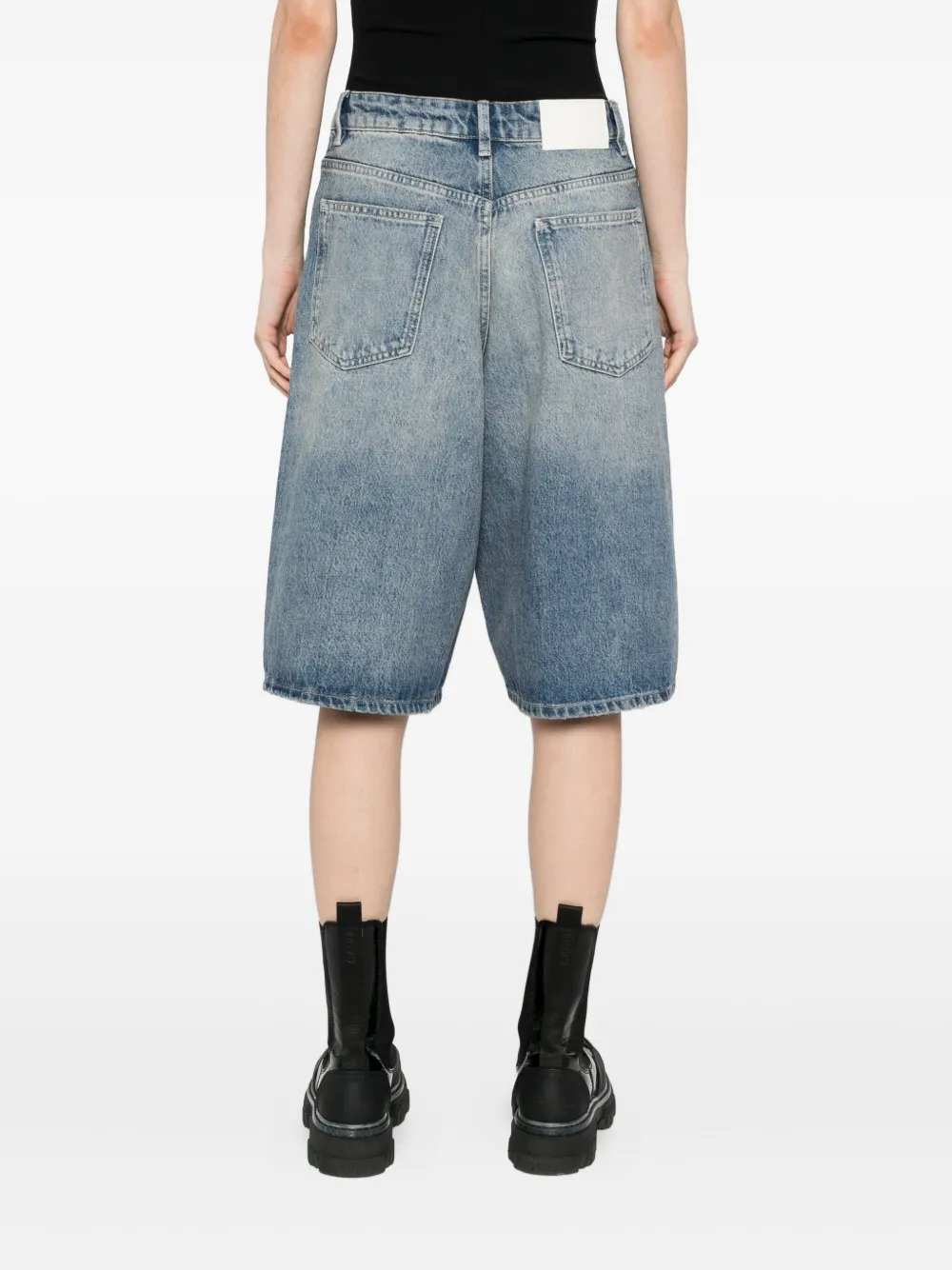 Represent SH denim bermuda shorts Blauw