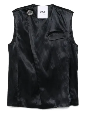 Gilet Doré DAY Birger Et Mikkelsen Taille 38/S - Style Rocker En Laiton - Occasion Très Bon État