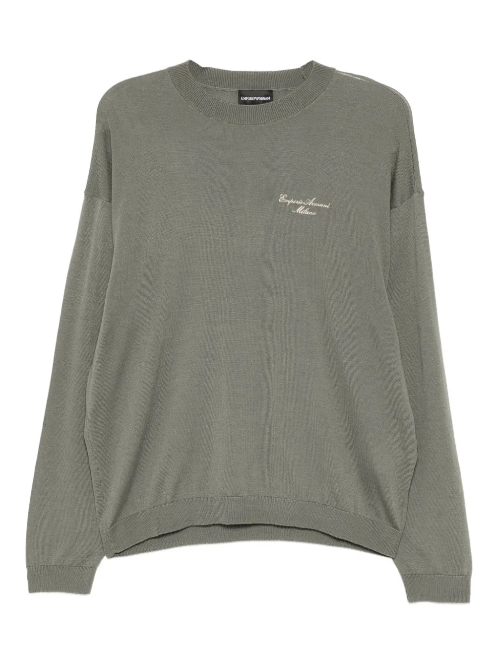 Emporio Armani Trui met geborduurd logo Groen