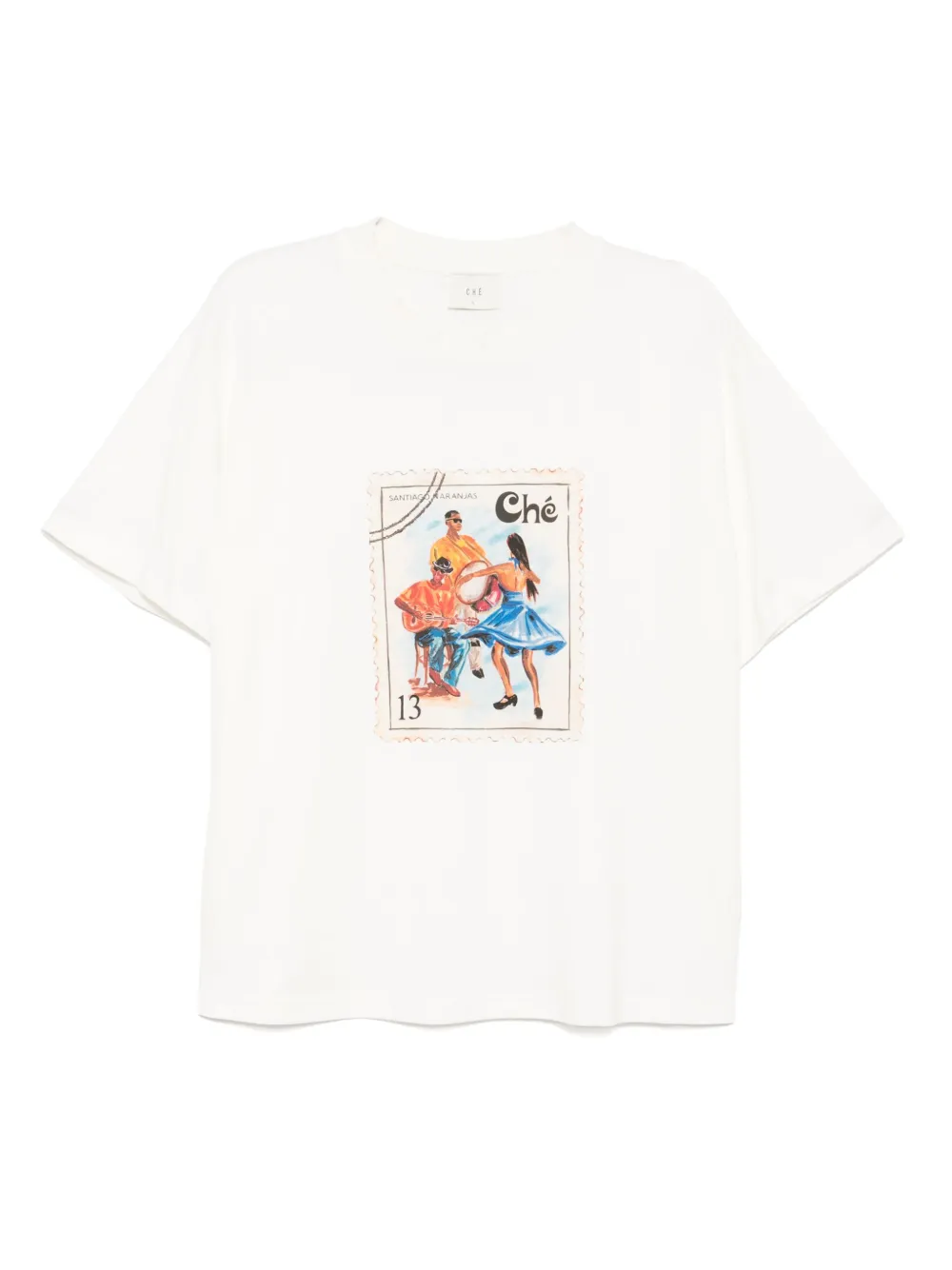 CHÉ Santiago stamp T-shirt | Neutrals | Image 1