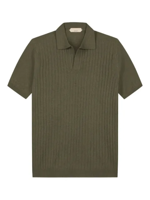 Aurélien buttonless polo-collar T-shirt
