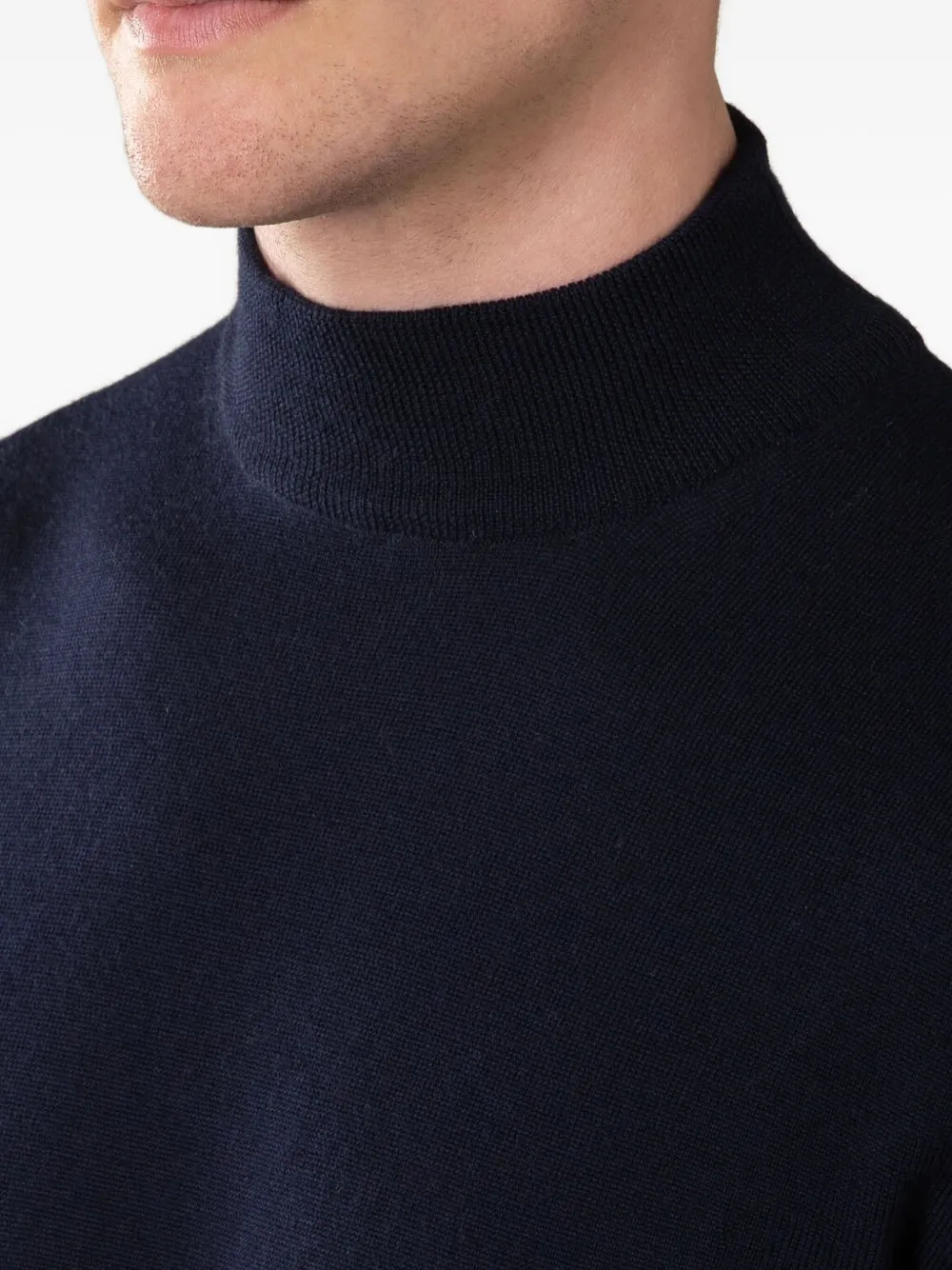 Aurélien Coltrui van kasjmier-wolblend Blauw